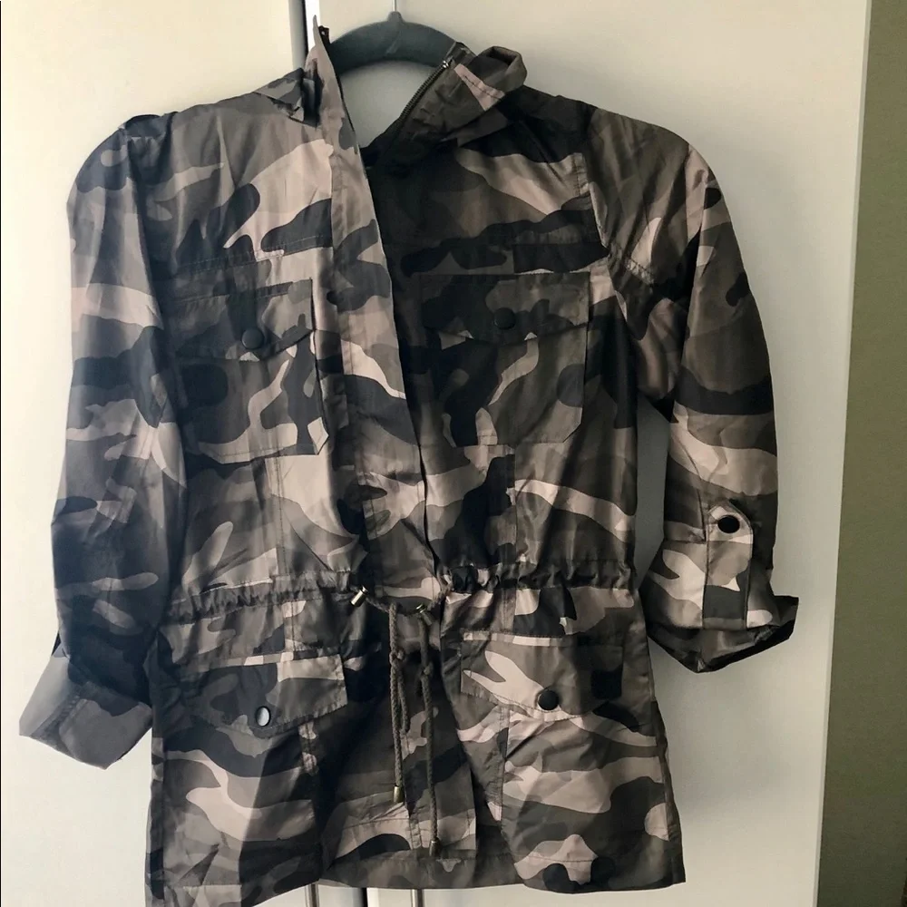 Camouflage Windbreaker Jacket